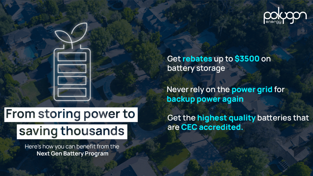 polygonenergy's tweet photo. An energy system paired with battery storage stores every last bit of solar energy by which you can store excess power for later &amp; never rely on the grid for backup power. As a #NextGen Battery Program approved retailer, call us to know more.
#polygonenergy #canberra #solarexpert https://t.co/xu8232Zgiu