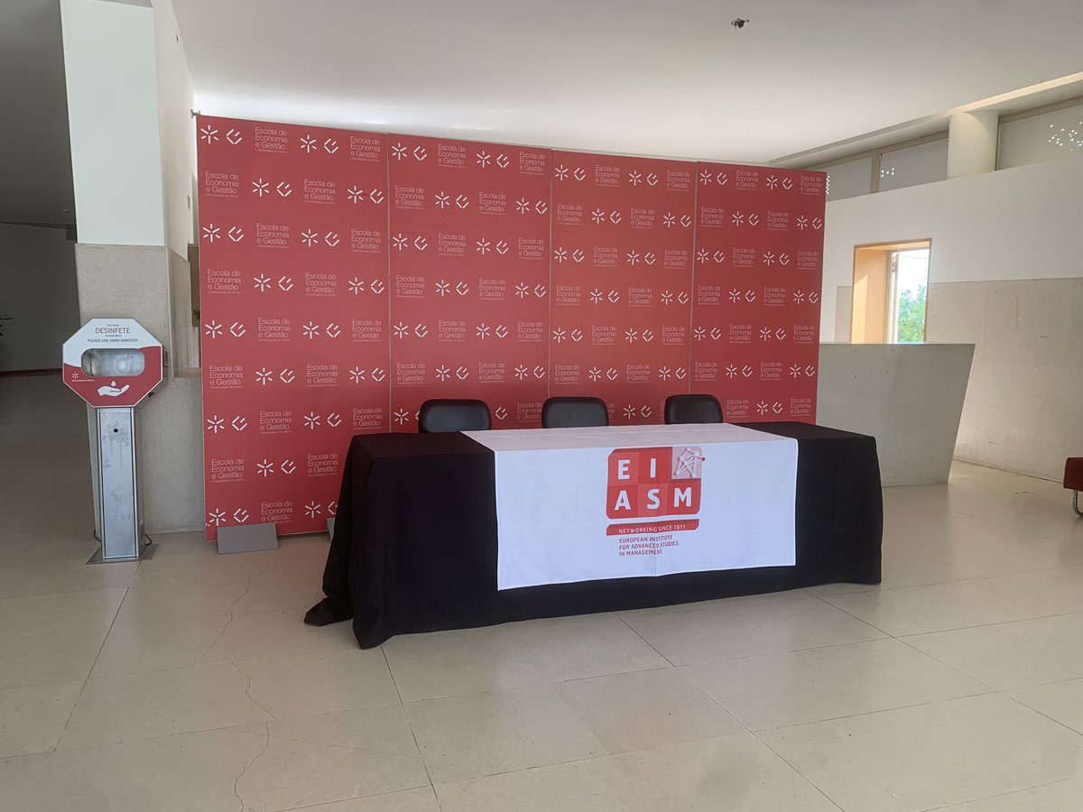 EIASM_org's tweet photo. Everything ready to welcome participants to the 37th #EIASM workshop on Strategic #HRM in @uminho_oficial in #Braga https://t.co/rmlETqYeK7