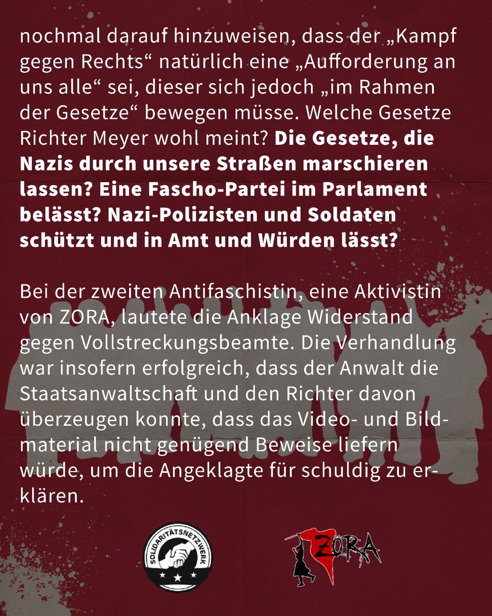 solinetzkoeln's tweet photo. Am Dienstag haben erneut Prozesse gegen Nazi-Gegner:innen vor dem Amtsgericht Sinzig stattgefunden.
#RemagenNazifrei #Remagen #BlockZHG #Antifa #Antirepression #RoteHilfe #ZoraKoeln #Zora #SoliNetz #SoliNetzKoeln https://t.co/6HDbxkxmHP
