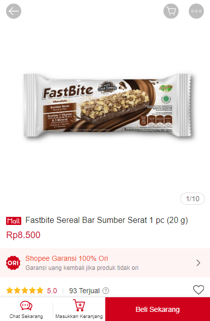 ✨ Fastbite Sereal Bar Sumber Serat 1 pc (20 g)✨
                
shp.ee/qsxnsyb