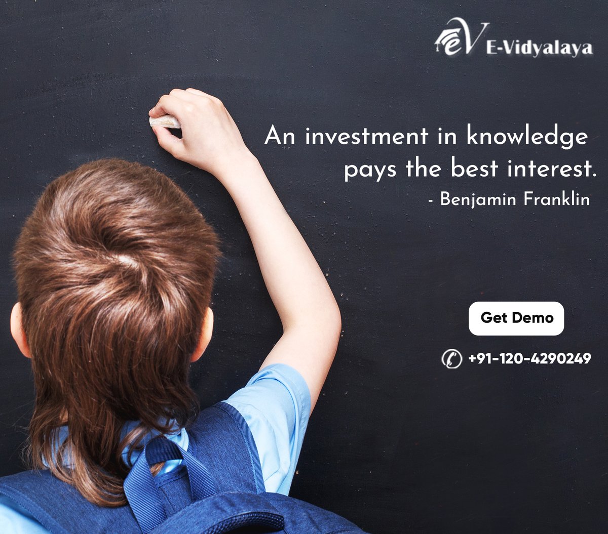 _EVidyalaya's tweet photo. An Investment in Knowledge pays the Best Interest. - Benjamin Franklin
Get your School Management Software & Application with E-Vidyalaya
#schoolsoftware #schoolmanagement #schoolmanagementsoftware #erpsystem #Motivation #qoute #erpsolution #studentmanagementsystem #EVidyalaya https://t.co/5kuNuLDVID