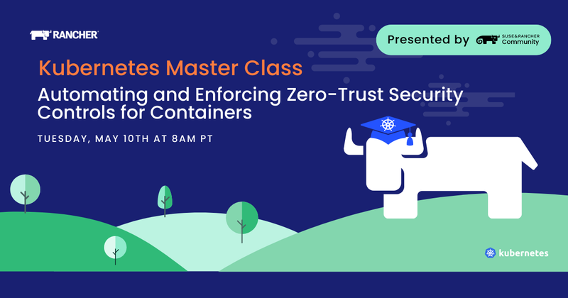 susetraining's tweet photo. *IMPORTANT UPDATE* This class is been moved to May 10th.

Trying to improve your #K8S cluster security? Register for our #Kubernetes master class on automating and enforcing #ZeroTrustSecurity controls for #containers with @LuKE9ine. 🔐➡https://t.co/KMAgzFrDIk

@SUSE #security https://t.co/aP4XAwbXqS