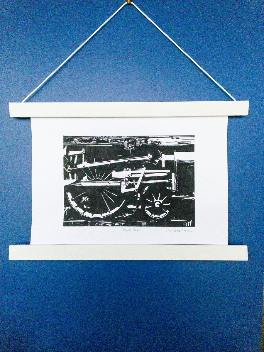 Doodartx's tweet photo. One of the pieces I printed over the Easter long weekend. Very pleased with how it turned out. #artistsofinstagram #blockprint #Brisbane #Brisbaneartist #Brisstyle #black #steam #locomotive #DoodArt #handmadeart #illustrator #ink #lineart #linocut #linocutfriends
#printmaking https://t.co/kIaJv7RrRZ