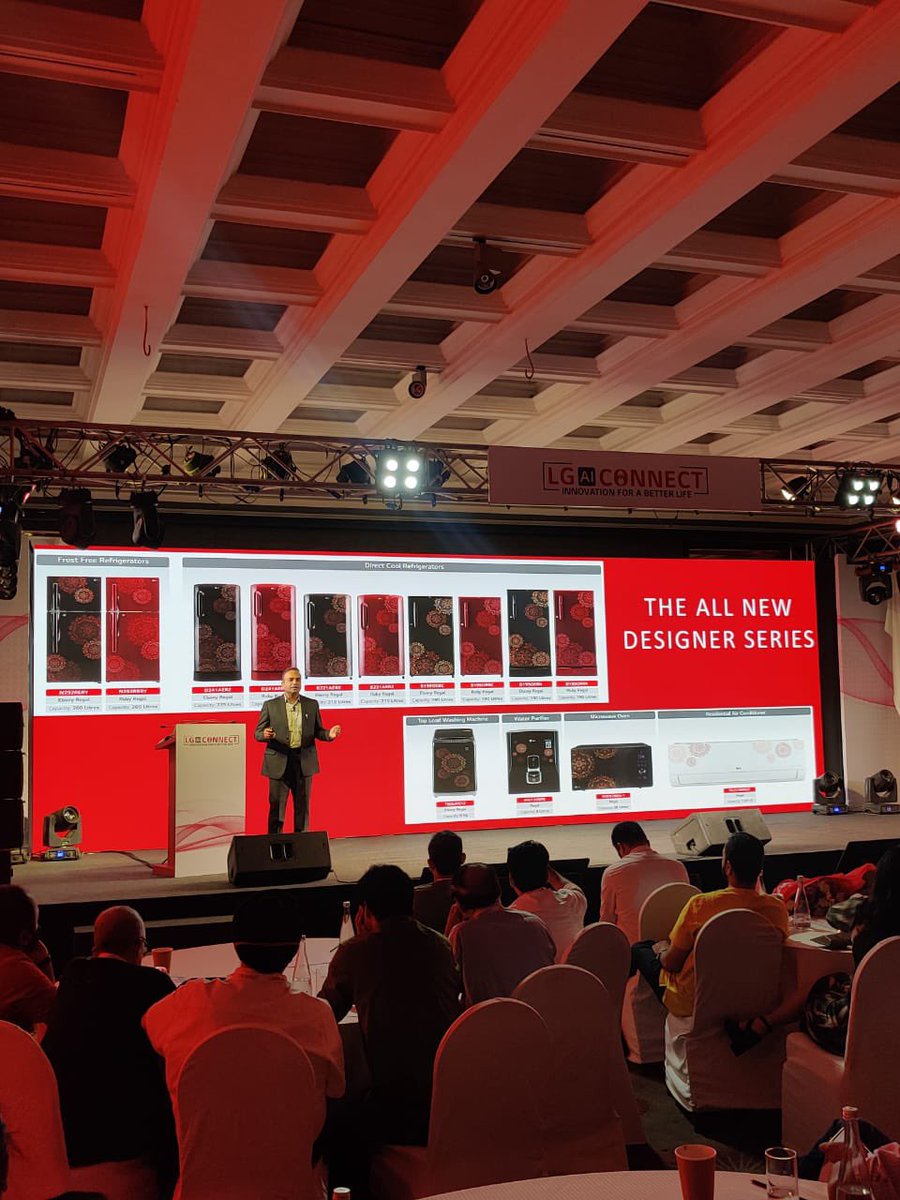 LGIndia's tweet photo. #LGRefrigerator with #SmartDiagnosis is the epitome of artificial intelligence that you just witnessed at the #LGAIConnect event. Be on the live stream for more that is coming your way.
Watch it on https://t.co/JWeboEiuzx
#LG #LGHomeAppliances #LGEvent #Launch #Event #LGIndia https://t.co/v5m138ks3D