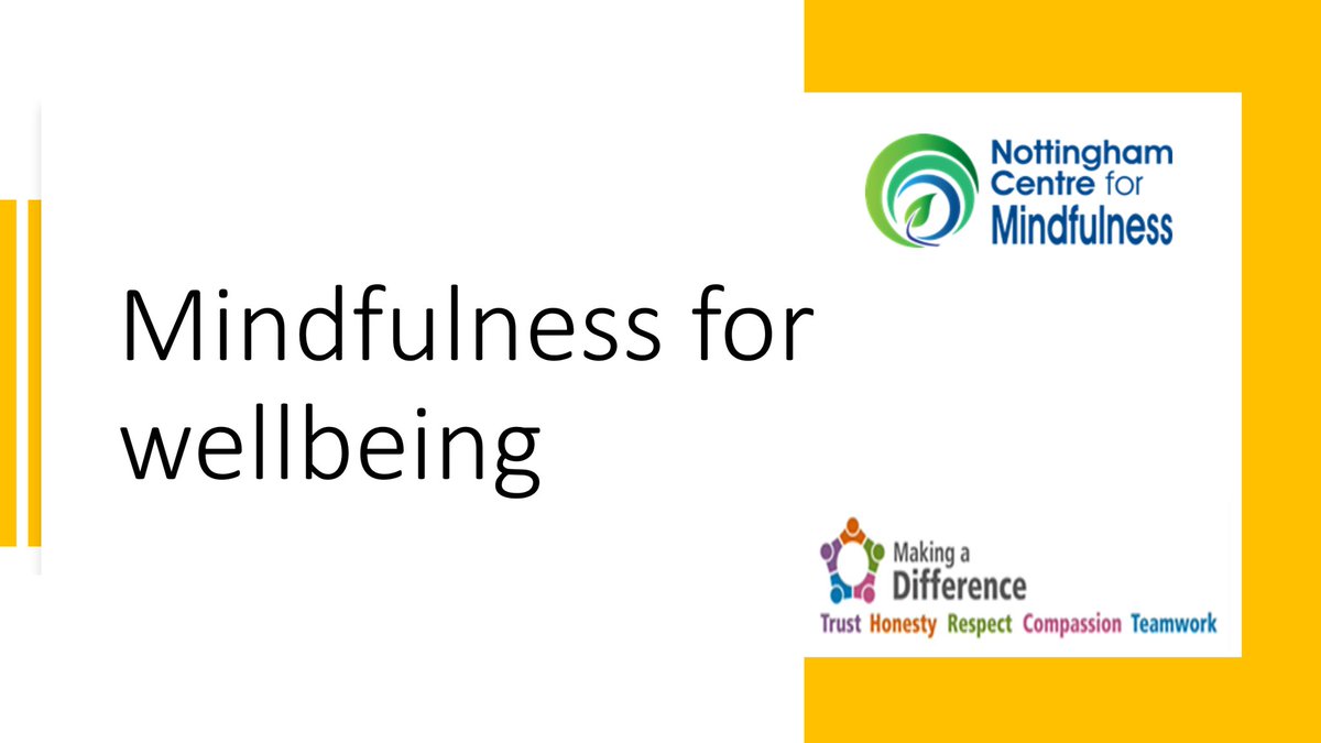 Lovely to meet those who joined our workshop this week - exploring the potential of practicing mindfulness for wellbeing. Hope you see you and colleagues again!  
nottinghamshirehealthcare.nhs.uk/mindfulness-fo…