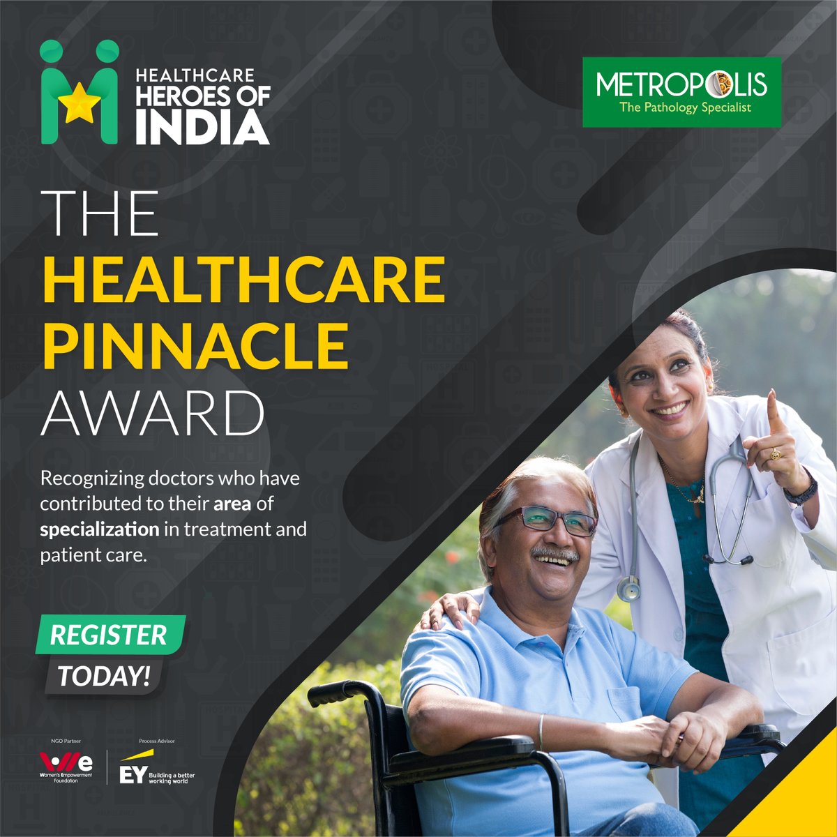 For the doctors who led the charge and brought in development and introduced new technology for optimum patient care and treatment during the pandemic. Let’s honor them today!

Get them registered at: https://t.co/1YGz6R1neS
#HealthcareHeroesOfIndia #MetropolisLab https://t.co/Pbn7TNBwq6