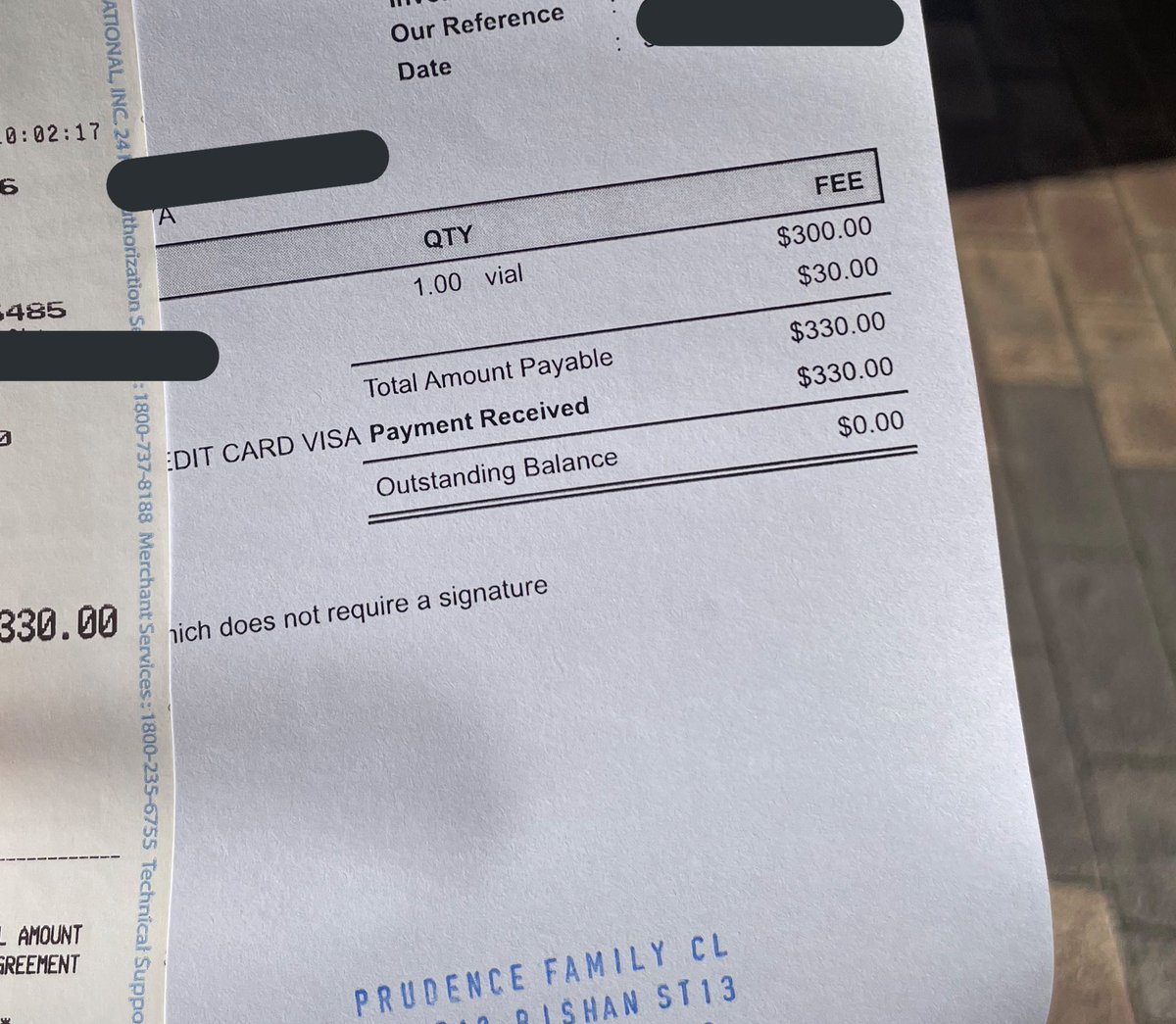 firafitrananda's tweet photo. Oh lupa ada biaya konsultasi dokter jadi bayarnya satu visit per injeksi 330 Dolar atau total hampir 10 juta untuk 3 visit https://t.co/OBqpI7bnEG