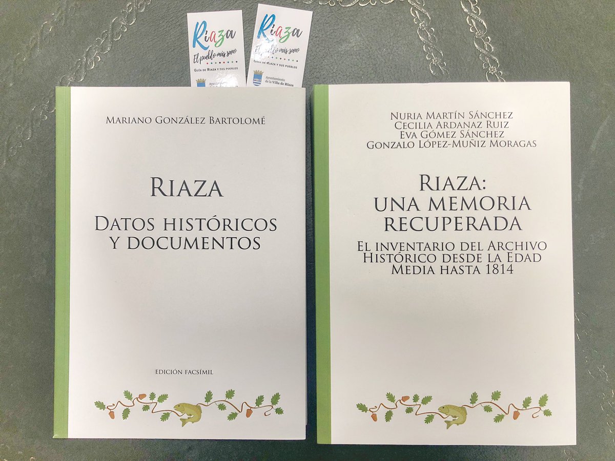 CELEBRA EL DÍA DEL LIBRO REGALANDO HISTORIA.
Este sábado 23 de abril se celebra el “Día del Libro”. “Riaza. Datos históricos y Documentos” y un ejemplar de “Riaza. Una Memoria Recuperada. Inventario del archivo histórico desde la Edad Media hasta 1814”  por 35€
#Riaza
