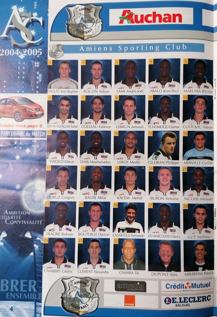 AscVintage's tweet photo. Souvenirs de la saison 2004-2005, (L2, entraîneur : Alex Dupont, classement final : 13eme) https://t.co/7LkbeQFQU9