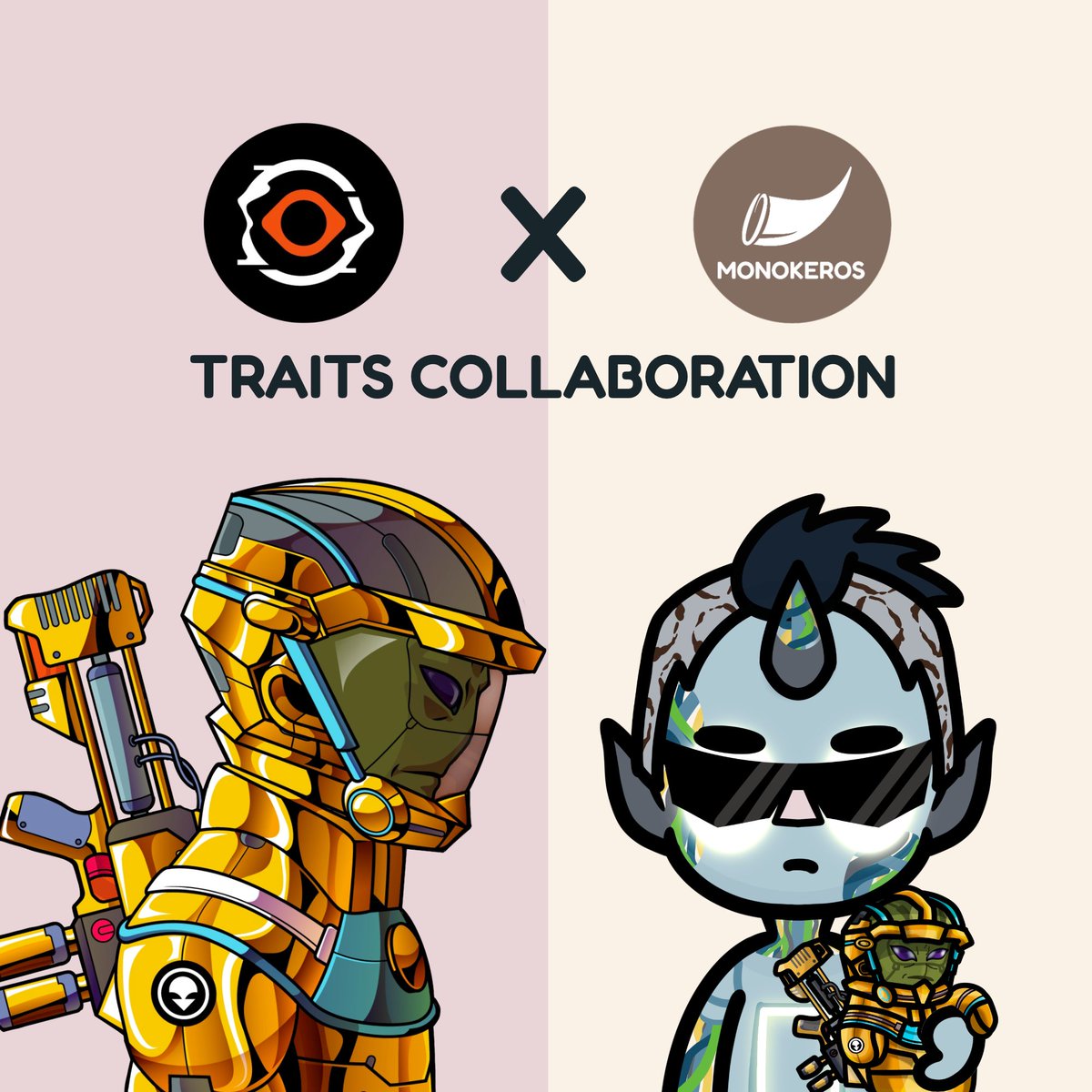 🔥 Traits Collab #CNFTGiveaway 🔥 We are super excited to announce our next traits collab with @havocworlds We are giving away 1x Havoc NFT and 1x MK NFT 👇 ✅ Follow @Mono_Keros5555 and @havocworlds ✅ Like & retweet ✅ Tag 2 friends ⏰48 hours #CNFTs #CNFTCommunity #DeFi