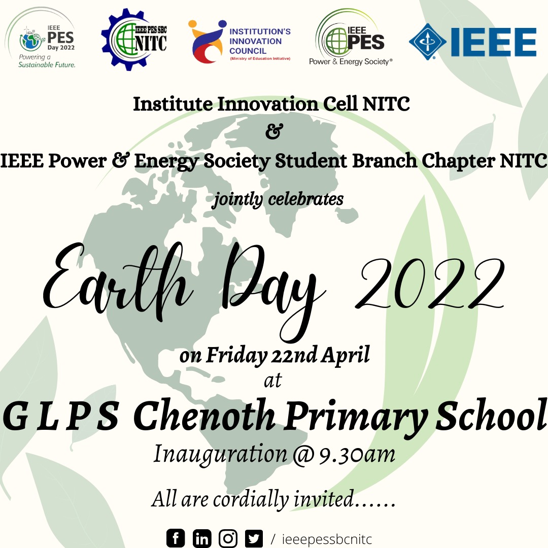 ieeepes_sb_nitc's tweet image. Institute Innovation Cell NITC and IEEE PES SBC NITC jointly celebrates world Earth day with various activities at Govt LP School Chenoth. We cordially invite you all.

#EarthDay22 #ieee #ieeepes #chenoth #kerala #school #Instituteinnovationcell