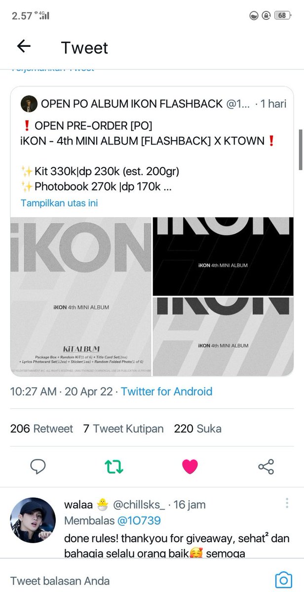 bobby_ssi's tweet photo. @1O739 done kakak.. God bless💚 https://t.co/Pb81EEA4in