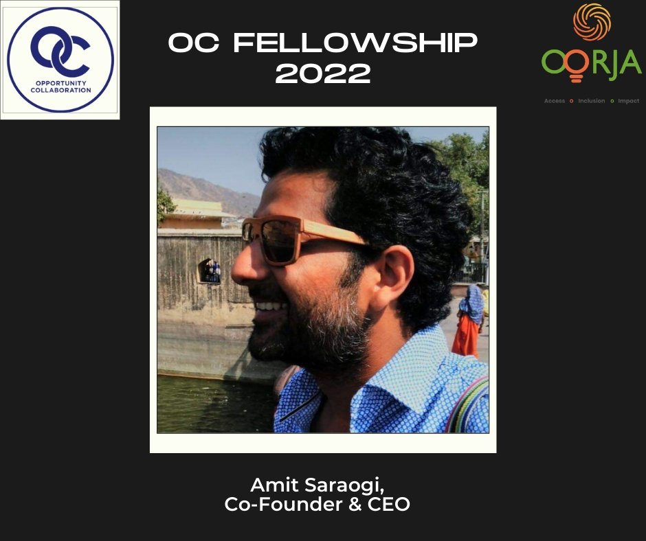 We at #Oorja are super proud of our multi-talented
CEO <a href="/asaraogi/">Amit Saraogi</a> for being conferred the Opportunity Collaboration Fellowship 2022. As part of it, he will be attending OC’s global
in-person unconference for #leaders at Dominican Republic.
ocimpact.com/oc-global/

#ocfellowship