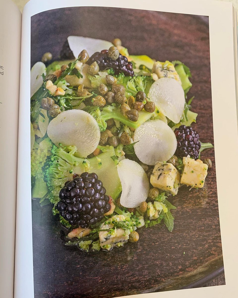 CateDvineWriter's tweet photo. Just got hold of a copy of @gmacchef’s gorgeous new cookbook - a timely reminder that there IS such a thing as a good Scottish diet, both trad &amp; contemporary, using local ingredients. My fave recipe so far is Broccoli, Blue Cheese and Brambles …  @susielowestudio @bwpublishing https://t.co/FJw5yMXSEO