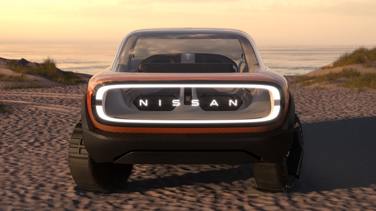 NissanMotor's tweet photo. Be at the center of the party! 
#Nissan Surf-Out is designed with fun at its heart. This concept car’s advanced EV technology will get you over the toughest of terrain smoothly and comfortably.
Learn more:https://t.co/y7p48YIM7l https://t.co/p3fd5pE7UB