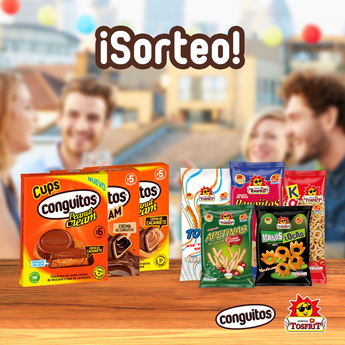 ¡🔥 NUEVO #SORTEOTOSFRITYCONGUITOS 🔥 !

❤️ 𝗗𝗮𝗿 𝗹𝗶𝗸𝗲 𝘆 𝘀𝗲𝗿 𝘀𝗲𝗴𝘂𝗶𝗱𝗼𝗿 𝗱𝗲 <a href="/TosfritOficial/">Aperitivos Tosfrit</a> y <a href="/Conguitos/">Conguitos</a> 
💬 𝐌𝐞𝐧𝐜𝐢𝐨𝐧𝐚𝐫 a un amigo.
🔁 𝐑𝐓

➡️ Bases legales: my.mtr.cool/hlcveyftai

Ganadores el jueves 28 de abril. 
Sencillo, ¿verdad? 🤩