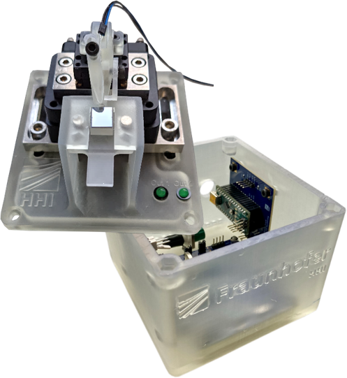 FraunhoferHHI's tweet photo. Visit us at @PHOTONICSWORLD to see: optical beam steering with #PolyBoard 2D phased array, non-destructive testing, photodetectors for sensing applications, #PICEvaluation with PIConnect, EML for optical transmitters, #Photonics PoC #Sensing &amp; #LiFi!

👉https://t.co/bWqqY3PANP https://t.co/f4H6Pl0oJ5