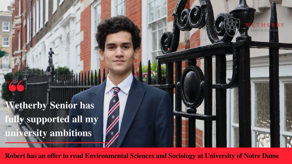 WetherbySenior's tweet image. Set to study Stateside: wetherbysenior.co.uk/2022/04/21/set…
Hear from Robert on his offer at University of Notre Dame and time at Wetherby Senior. @Alpha_PlusGroup @WetherbySixth #TeamWetherby #wsslife