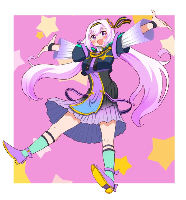 星鏡ピノちゃん
ワンポイントの緑がオオミズアオさんっぽい色で良すぎる～
#ピノの自由帳 