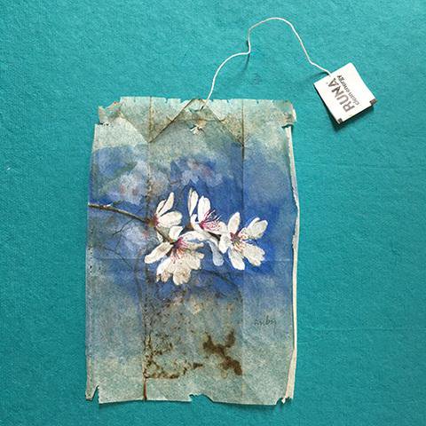 womensart1's tweet photo. Ruby Silvious, contemporary artist who utilises the teabag as her canvas #WomensArt https://t.co/Q52tWOPlSS