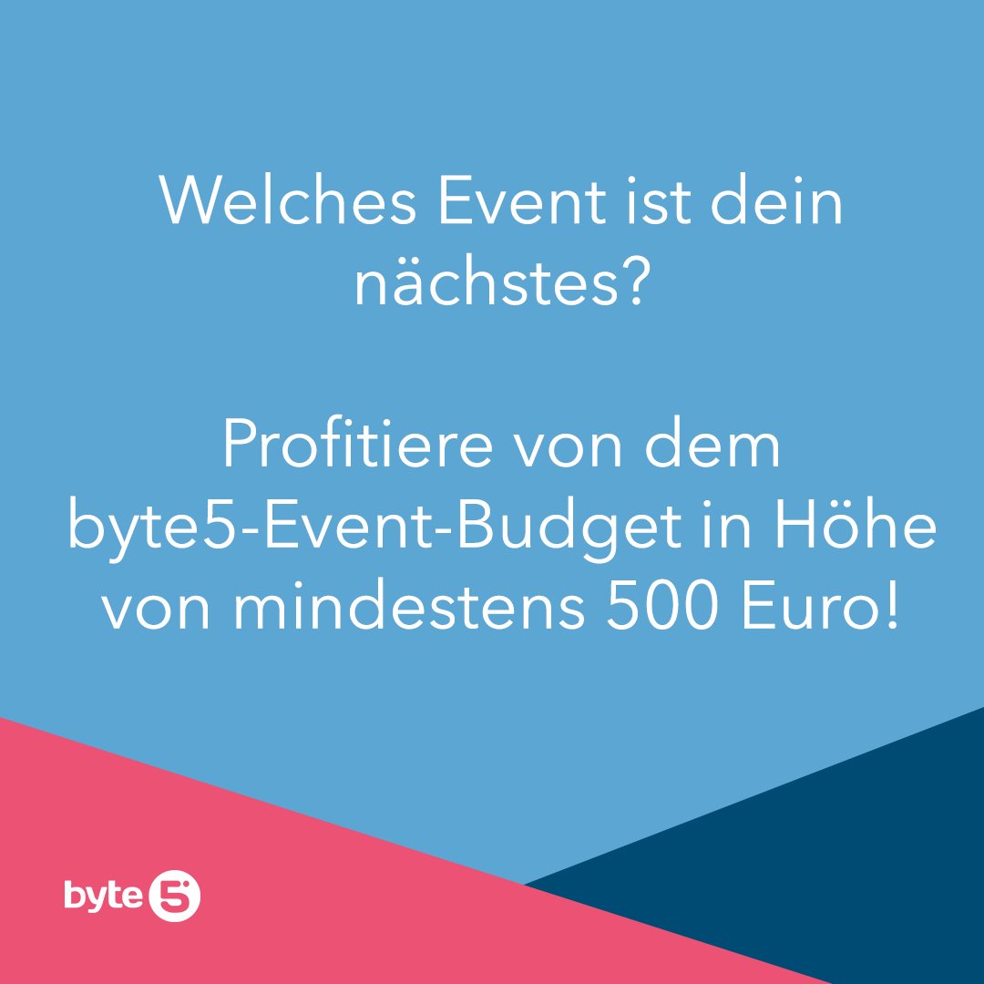 byte5's tweet image. Du wolltest schon immer einmal zur Microsoft Build, der Laracon oder einem anderen Tech-Event? Kein Problem mit dem Event-Budget von byte5.🎫🙏

Welches Event möchtest du gerne besuchen?

#byte5 #benefit #events #techfestival