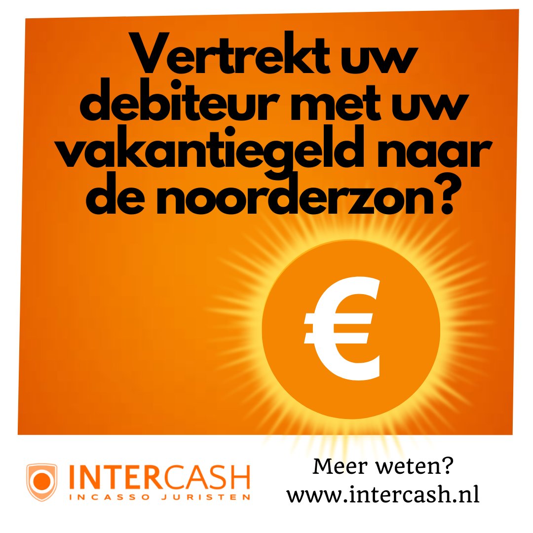 Vertrekt uw debiteur strax met uw vakantiegeld naar de zon?☀️

Wacht niet langer en laat uw openstaande facturen innen door Intercash!

Direct actie!👉 intercash.nl/incasso-opdrac…