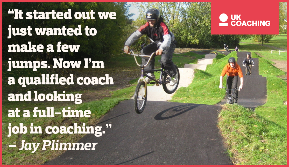 _UKCoaching's tweet photo. Multiple funding initiatives helped BMX coach Jay Plimmer further his coaching career and create a thriving community sports facility
Read his inspiring story, as Jay urges coaches to apply for support through @_UKCoaching’s #ReTrainToReTain programme 👉 https://t.co/yUPY5qlmkW https://t.co/i9j5gNA7aS