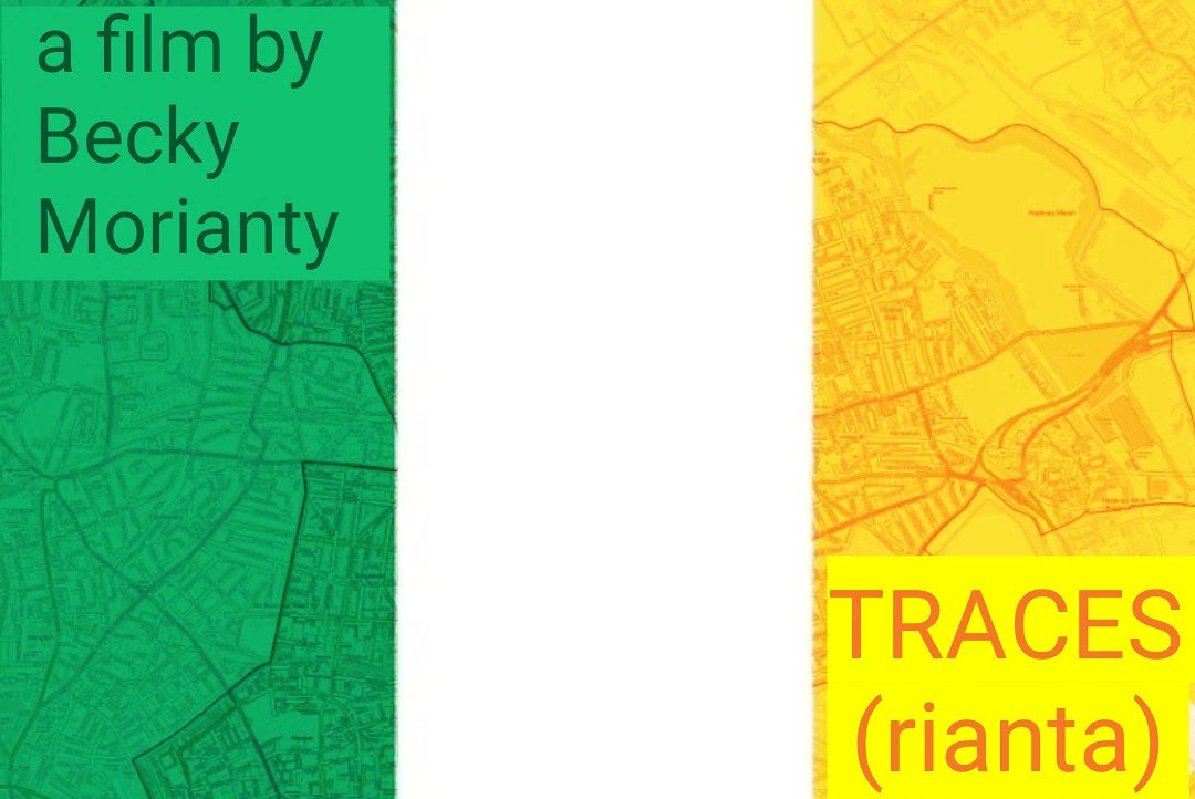 Homertonff's tweet image. TRACES (Rianta)  (Audience community prize) 
Dir. Becky Morianty
Documentary 
UK/Ireland 2021
10:31 mins
English

The streets of Hackney are explored in search of Ireland. 
Connections between memory + place are explored. Where do we as non Londoners, fit in within the Borough,