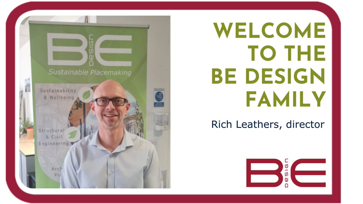 We’ve added a new director to our #BEDesignFamily. Richard Leathers has joined us with more than two decades of experience in civil and structural #engineering and an impressive roster of clients. 
 
#Architecture #ESG #Sustainability