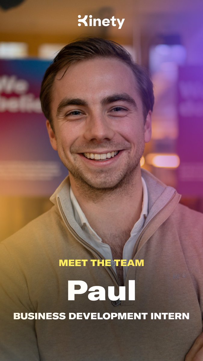#MeettheTeam! To introduce you to the people behind Kinety, now and then we turn our spotlight to one of our teammates. This week... <a href="/Paul_Schel/">Paul Schellekens</a>. As a business development intern, Paul is constantly refining our proposition to make sure Kinety will be as valuable as possible!