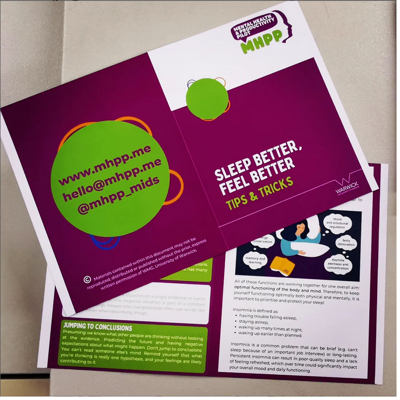 warwickprint's tweet photo. We #printed a handy #guide to Sleep Better. This #booklet has tricks and tips as collected by @mhpp_mids - more info: https://t.co/5pa5Wkods8
We can #print any type of #brochure, either #wiro bound, #stapled, #soft #paperback, or #hardcover, just give us a call on 024 7652 4729 https://t.co/MeJ1XvCb72