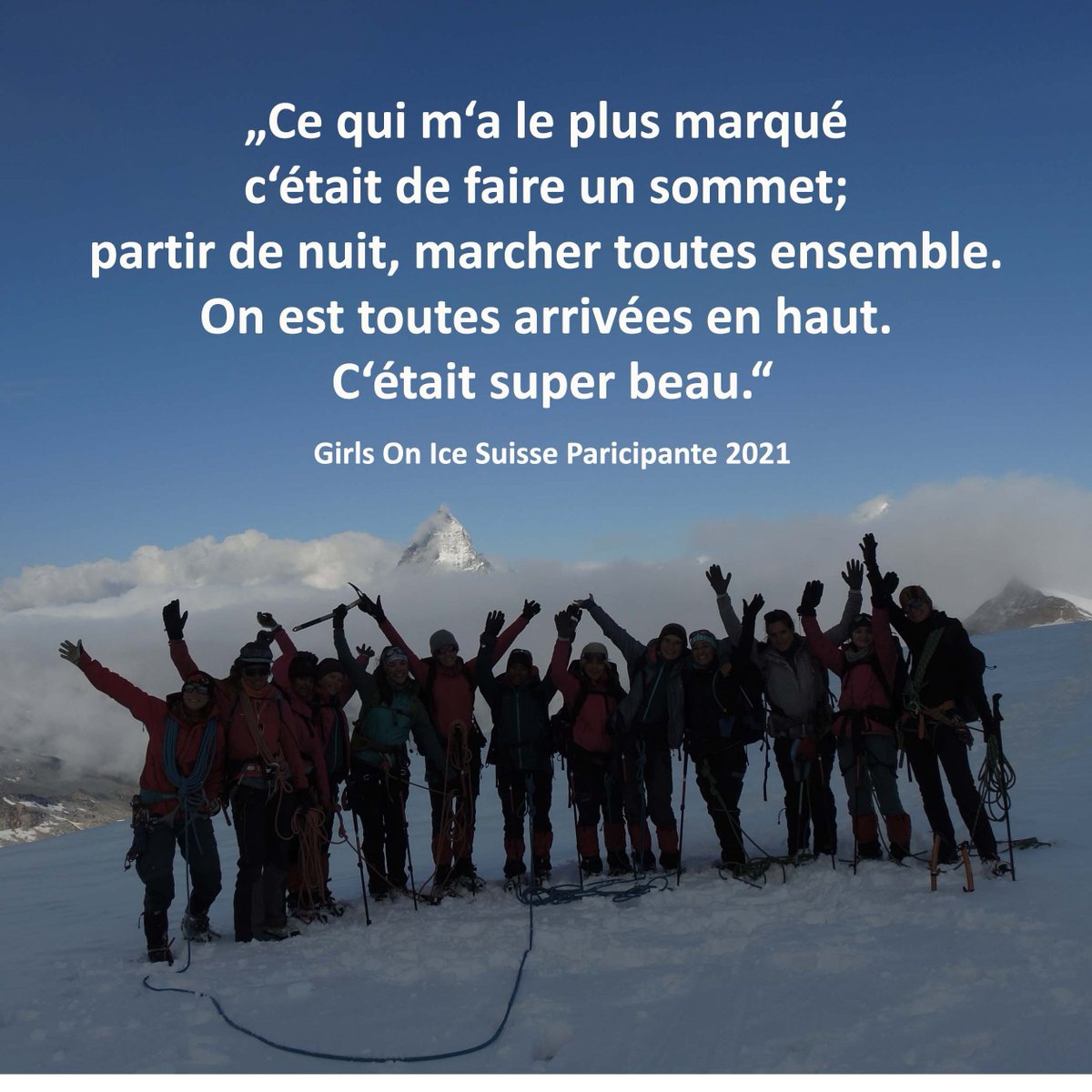 ige_eu's tweet photo. Girls On Ice Schweiz 2021
📸Photo courtesy Girls On Ice Switzerland

#inspiringgirls #girlsonice #optoutside #forceofnature #sheadventures #outdoorwomen #girlsinstem #glacierexpeditions #science #inspiringgirlsexpeditions https://t.co/3CleRy3k71