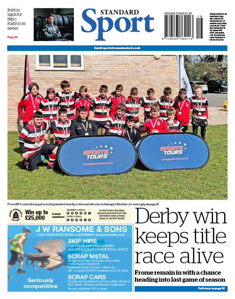 #Sport in this week's Somerset Guardian &amp; Frome Standard: Career best for Overton but <a href="/SomersetCCC/">Somerset Cricket 🏆</a> narrowly lose; Stembridge to leave <a href="/TeamBathNetball/">Team Bath Netball</a> as they lose to Rhinos; <a href="/JensonButton/">Jenson Button</a> joins <a href="/NitroRallycross/">Nitro Rallycross</a>; <a href="/SWAC_Archery/">South Wansdyke Archery Club</a> enjoy successful winter 2/3 #SupportLocal
