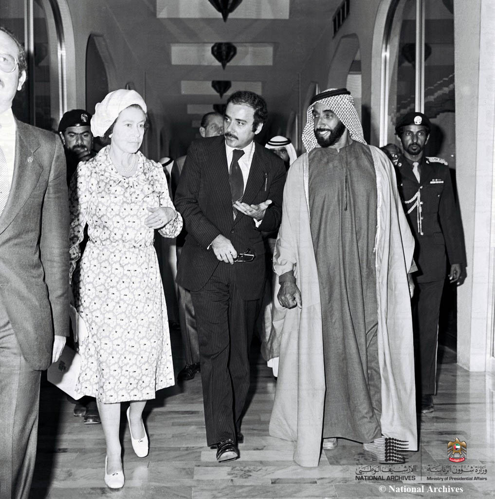 UAEEmbassyUK's tweet photo. We send our warmest wishes to HM Queen Elizabeth on her 96th birthday. HM has been a continued presence throughout the long friendship between the UAE and UK. We're looking back on some memories of her visits to the UAE over the years.

@RoyalFamily https://t.co/imGl07unui