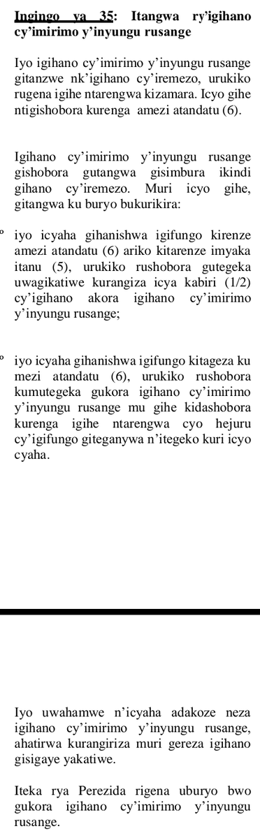TalkLawRw's tweet photo. 3. IGIHANO CY'#IMIRIMO Y’#INYUNGU #RUSANGE
Muri gereza hari abafungwa bafite ubumenyi butandukanye & Leta ihorana imishinga ibereyeho guteza imbere imibereho myiza y'Abanyarwanda
Iteka rya #PEREZIDA rigena uburyo bwo gukora iki gihano rikoze neza ryaba igisubizo
#RwOT #Rwanda https://t.co/DFa6cbNhQz