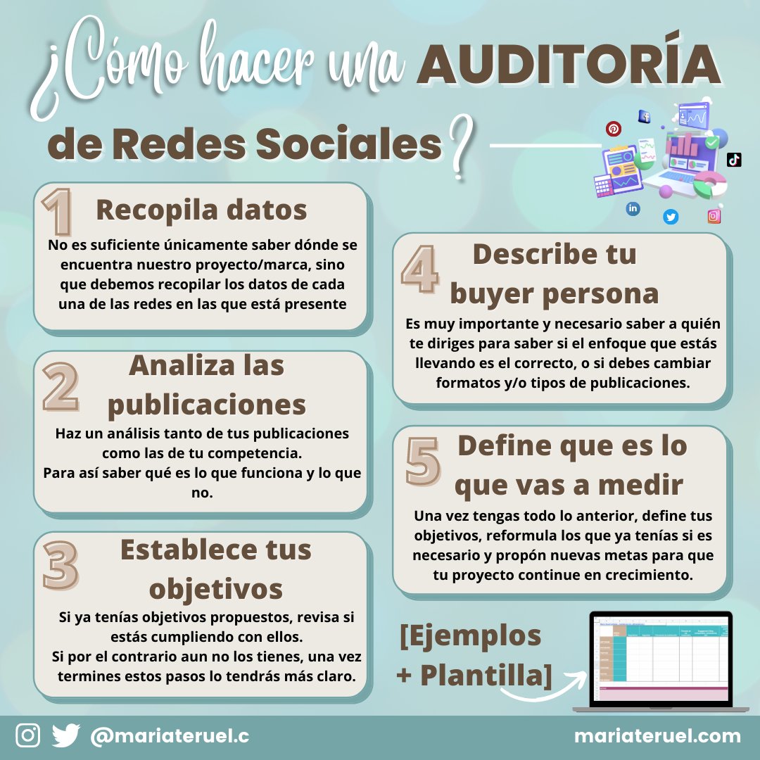 mariateruelc's tweet photo. 📊 CÓMO HACER UNA AUDITORÍA | de Redes Sociales

🤔¿Habías hecho antes una auditoría?

¡Feliz día!
 
link al artículo completo con ejemplos y plantilla ⤵️
https://t.co/mC0pHXuJUu

#MarketingDigital #RedesSociales #estrategia https://t.co/ot8NKFxaGA