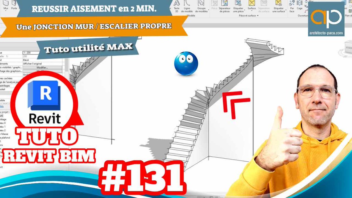 architectepaca's tweet image. LA solution à votre problème de jonction de MUR et d'ESCALIER sur #REVIT est ici &amp;gt;&amp;gt;
Visionnez le dernier #tuto pour #modeliser simple et efficace
bit.ly/3ctxoJQ