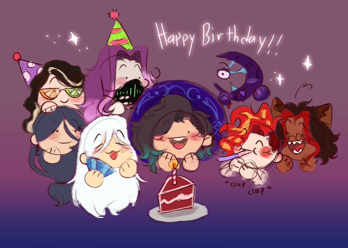 Hare_Monarch's tweet photo. Happy birthday to my good friend @ArcanaSparkles <3
they are the sweetest witch I ever met, and im happy to have met them uwu https://t.co/usyN4dG8HV