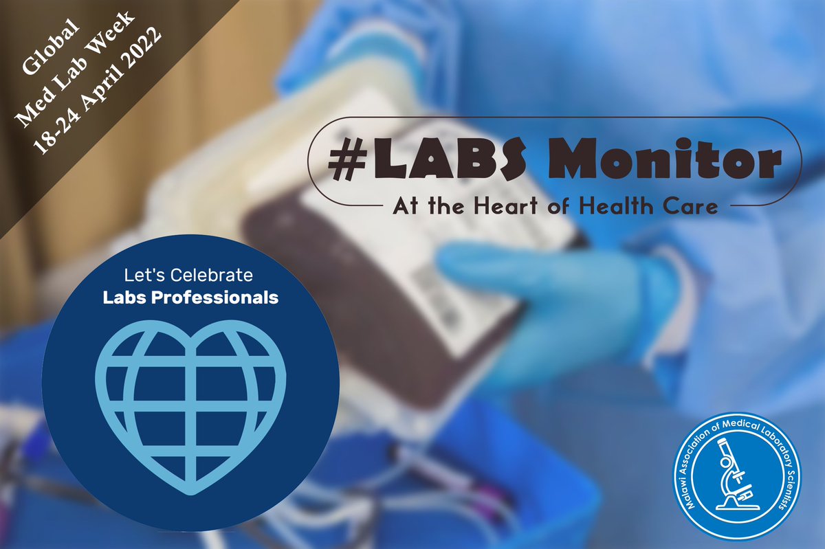 mamlsmw's tweet photo. #LabsMonitor
A week of recognition for all our professionals.
"GMLW April 18-24"
An initiative of the IFCC
#GlobalMedLabWeek
#MedLabsattheHeartofHealthCare
#IFCC https://t.co/cv9ShHUZBH