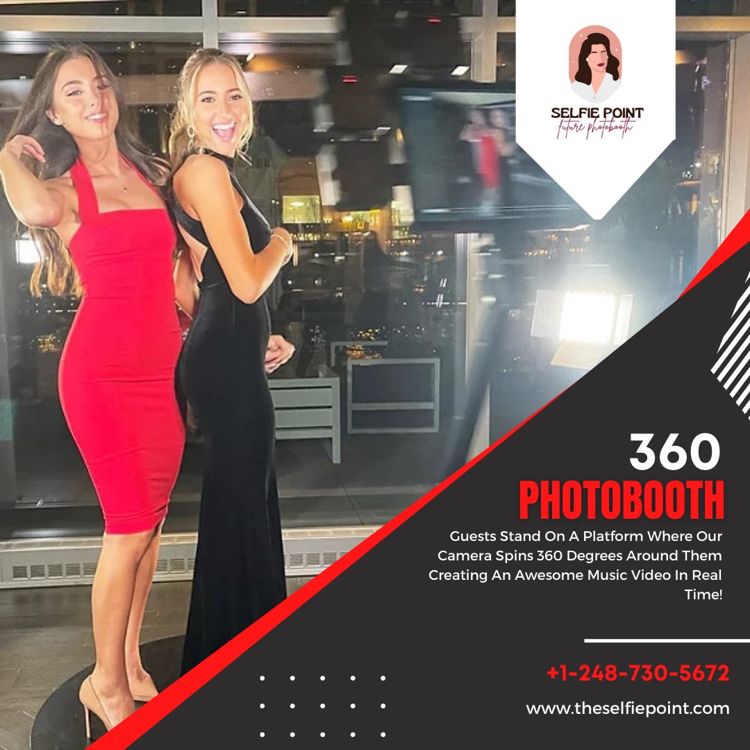 selfie_point's tweet photo. Guests Stand On A Platform Where Our Camera Spins 360 Degrees Around Them Creating An Awesome Music Video In Real-Time!
.
.
Feel free to get in touch with us: https://t.co/i6E2uuGtkK
Call us: +1 248-730-5672
.
.
#hashtagprinting  #photooftheday #photowedding #photography https://t.co/WGhqvOH538