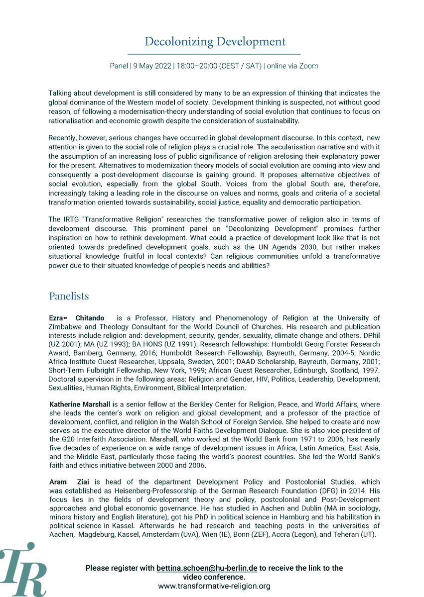 Religious Communities and Sustainable Development tweet media