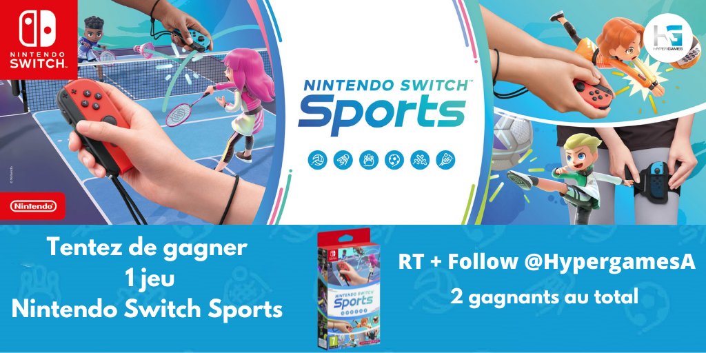 HypergamesA's tweet image. #Concours 🔥

À l'occasion de la sortie dans 1 semaine de Nintendo Switch Sports, tentez de gagner 1jeu ! 😍
Au total 2 gagnants. 🎁
Pour participer :

➡ Follow @HypergamesA

➡ RT le tweet

TAS le 29/04 à 17h !
👉bit.ly/3JX5tBz