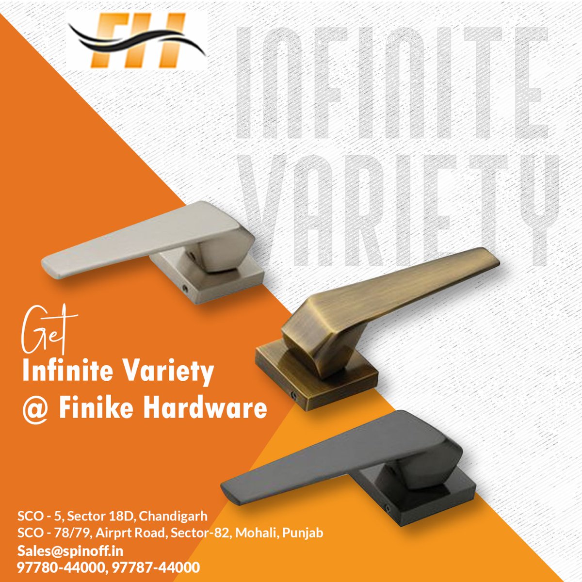 FinikeHardware's tweet image. Luxury Hardware Items | @FinikeHardware 
You can choose any color even regarding the door design. We have huge kind of #Doorhandle and #pullhandle etc.
Call Now :- +91 97780-44000, 97787-44000
Chandigarh Showroom :- g.page/r/CZwB_q8NHMOk…
#handles #doorhandles #hardwarestore