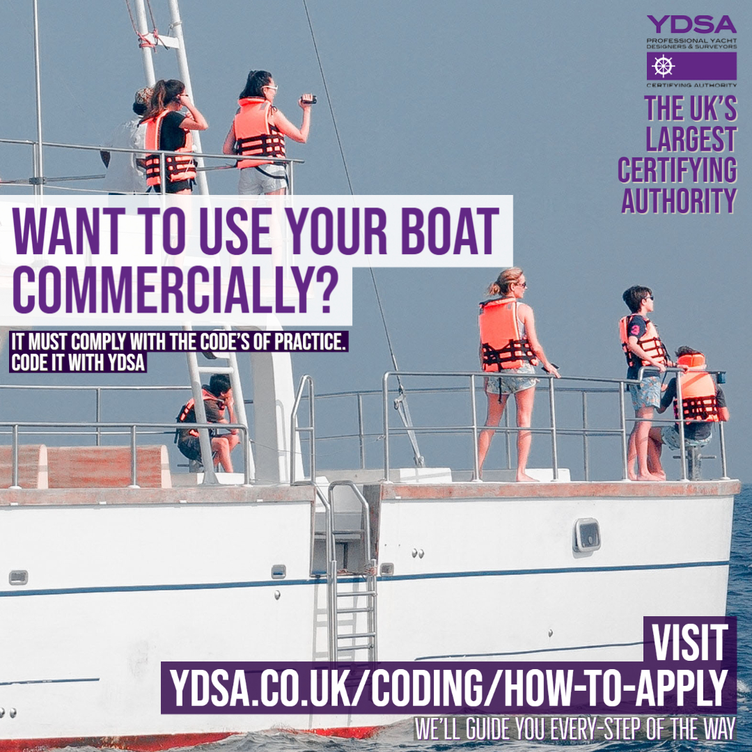 Want to use your boat commercially but unsure where to start? Whether its for Charter or Fishing, it must comply with the MCA Code's of Practice 🎯 

We'll guide you every step of the way so you can start using commercially by the summer 

See more: ydsa.co.uk/coding/how-to-…