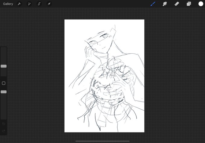 鼓動ってタイトルにしようと思ってる。
けど人を大きく描くのは超苦手なのでうまくいくといいな😌 