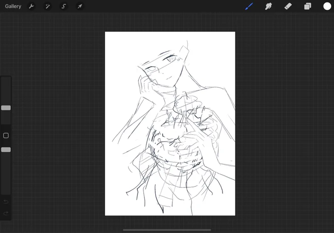 鼓動ってタイトルにしようと思ってる。
けど人を大きく描くのは超苦手なのでうまくいくといいな😌 
