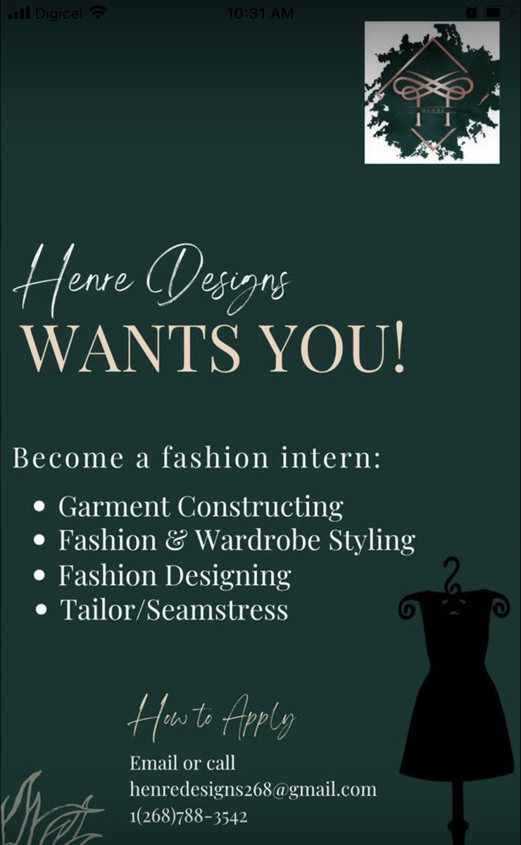 Fashion intern needed