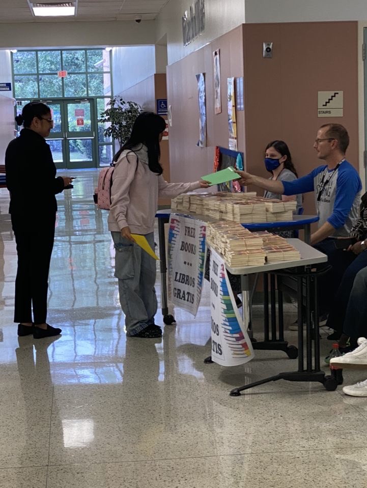 The heaviness of this profession can easily drown you if you try to do it alone. 

Survival tip #2: Lean into your support system.  

I’ve had to learn to trust my people who are in it with me. Last night, my team passed out books at Family Engagement night TOGETHER. 💙
