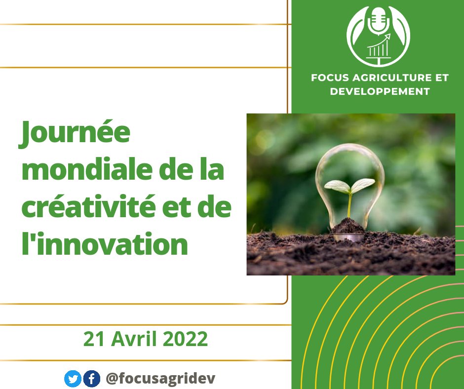 focusagridev's tweet image. Jodi a se Jounen Mondyal Kreyativite ak Inovasyon.

Inovasyon gen yon gwo enpòtans nan sektè agrikòl la paske inovasyon agrikòl kapab pèmèt pwodiktè yo ogmante pwodiktivite yo epi pi byen jere resous natirèl yo ki gen yon plas trè enpòtan nan pratik agrikilti.