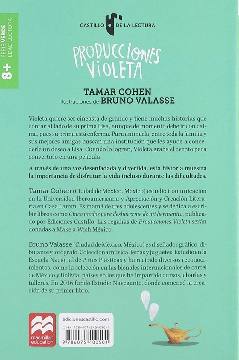 ¡Seguimos con las recomendaciones del mes! 🥳

Abril está dedicado a los libros infantiles, en especial a los de <a href="/tamarcohena/">Tamar Cohen</a>. 

¿Conocen ‘Producciones Violeta’?

<a href="/EdCastillo_MX/">EdicionesCastilloMX</a> 

Echen un 👁 👇